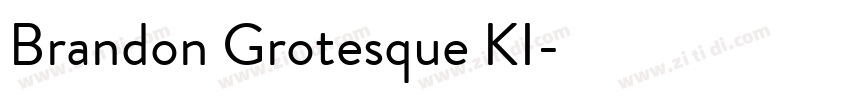 Brandon Grotesque KI字体转换